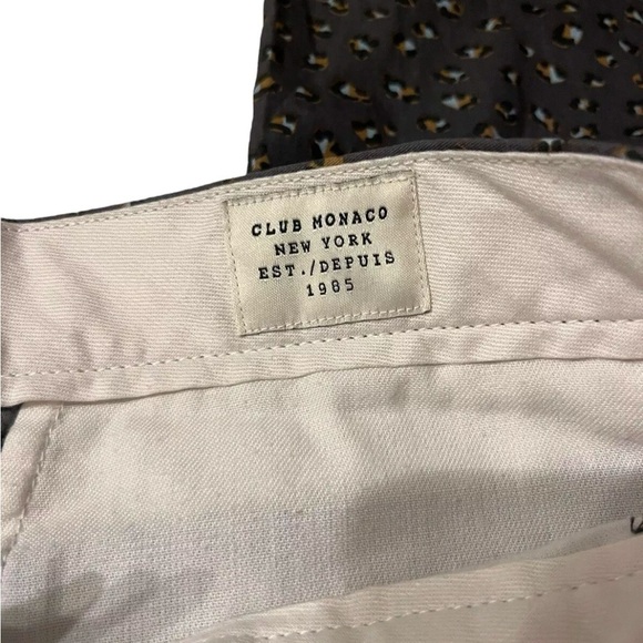 Club Monaco Davis Slim Fit Animal Print Pants Sz 30/32 - Picture 6 of 9